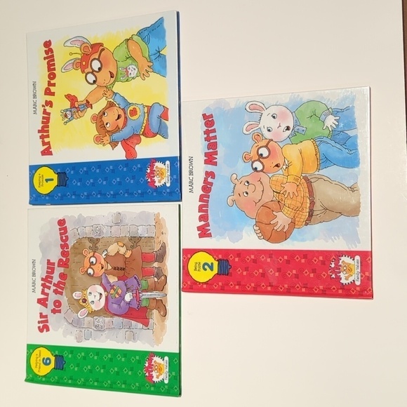 🐢Marc Brown Arthur's Family Values #1, 2, 6 Hardback Book Set of 3 - Picture 1 of 4